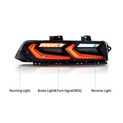 VLAND LED Taillights 2014 2015 For Chevrolet Camaro 5th Gen Rear Lights Assembly