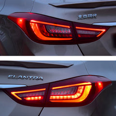 VLAND LED Tail Lights for Hyundai Elantra 2011-2016 With Sequential Turn Signal