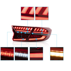 VLAND LED Tail Lights 2018-2022 For Honda Accord Sedan Rear Lights Assembly With Sequential Indicators