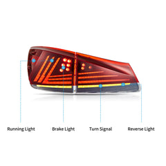VLAND LED Headlight And Taillight Kit For 2006-2013 Lexus IS350 250 ISF Suits