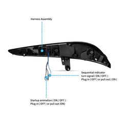 VLAND LED Taillights 2019-2024 For Toyota GR Supra A90/A91 Dynamic Animation