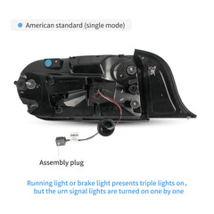 Vland 2015-2023 For Ford Mustang LED Taillights with Sequential Red Turn Signal(US Model)