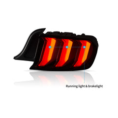 Vland 2015-2023 For Ford Mustang LED Taillights with Sequential Red Turn Signal(US Model)