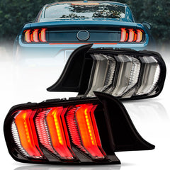Vland 2015-2023 For Ford Mustang LED Taillights with Sequential Red Turn Signal(US Model)