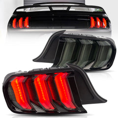 Vland 2015-2023 For Ford Mustang LED Taillights with Sequential Red Turn Signal(US Model)