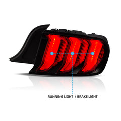 VLAND LED Tail Lights 2015-2023 For Ford Mustang S550 with 5 models Turn Signal