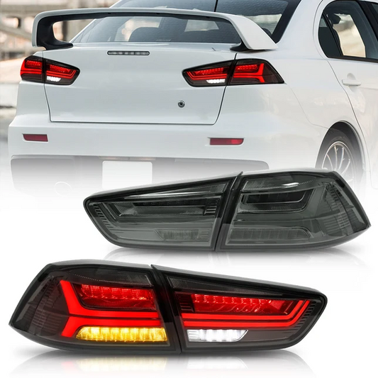 VLAND LED Tail Lights 2008-2017 For Mitsubushi Lancer / EVO X Rear Lights Assembly With Sequential Turn Signal