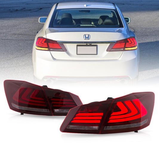 VLAND LED Tail Lights for 2013-2015 Honda Accord With Sequential Turn Signal