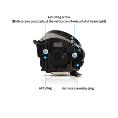 VLAND LED Headlights For 2014-2019 Mini Cooper F56 bentley style