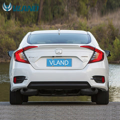 VLAND LED Tail Lights 2016-2018 For Honda Civic 10th Gen 4PCS