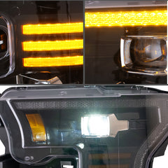 VLAND Headlights Assembly 2015-2017 For Ford F150 13th Headlights With Dual Beam Projector